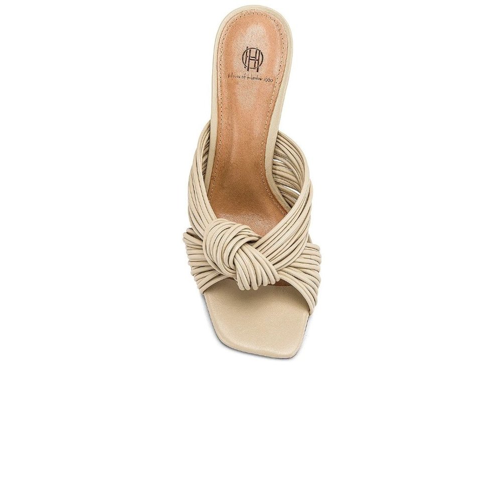 House of Harlow 1960 x REVOLVE Multi Strap Knotted Sandal Ivory 8 New with box - Picture 3 of 14